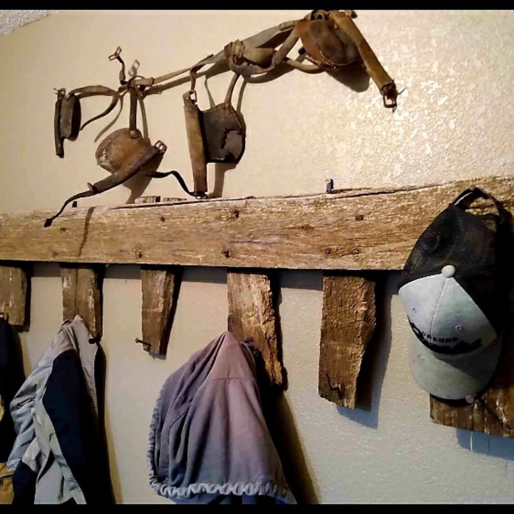 Rustic Barnwood Coat rack